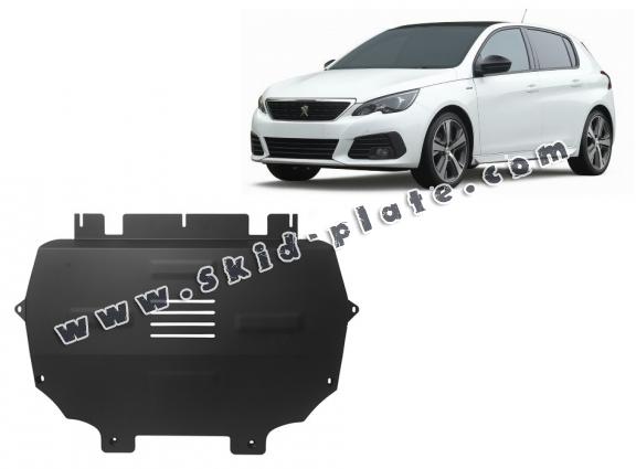 Steel skid plate for Peugeot 308