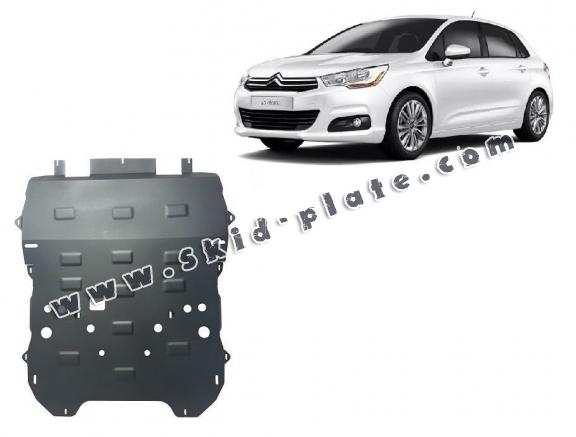 Steel skid plate for Citroen c4
