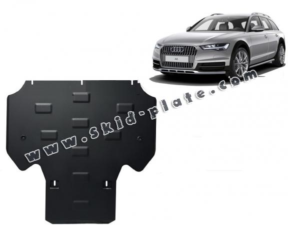 Steel gearbox skid plate for Audi All Road A6