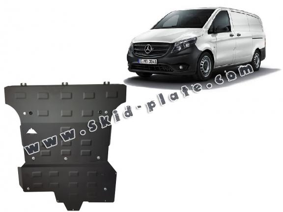 Steel skid plate for Mercedes Vito W447, 2.2 D, 4x4