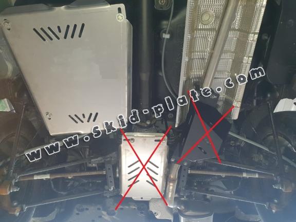 Aluminum fuel tank skid plate  for Dacia Duster