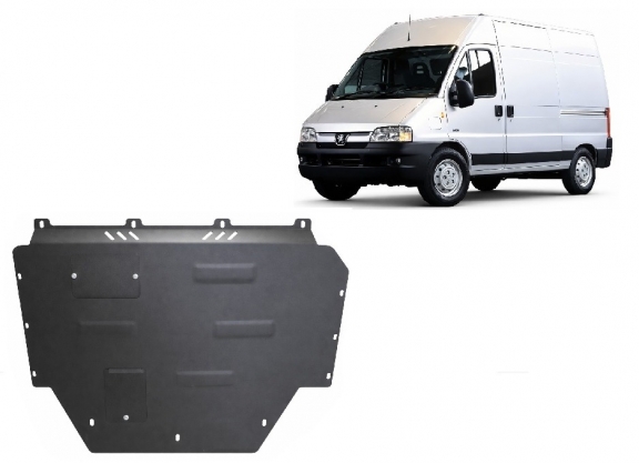 Steel skid plate for Peugeot Boxer