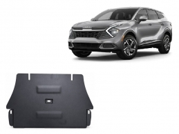 Steel catalytic converter guard for Kia Sportage