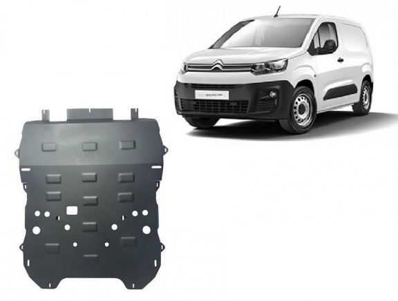Steel skid plate for Citroen Berlingo