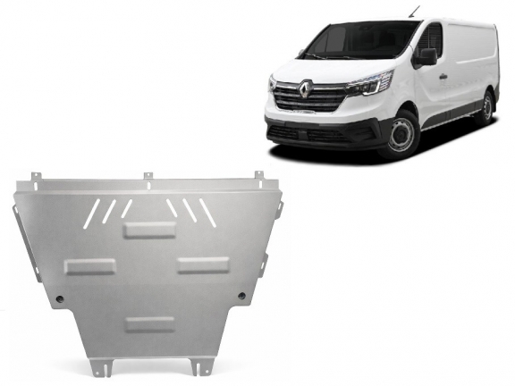 Aluminium skid plate for Renault Trafic