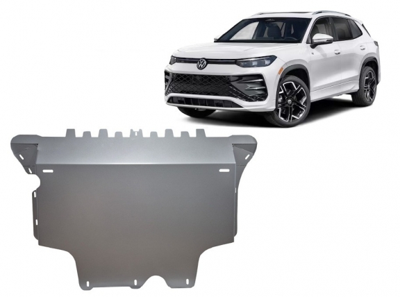 Aluminum skid plate for VW Tiguan