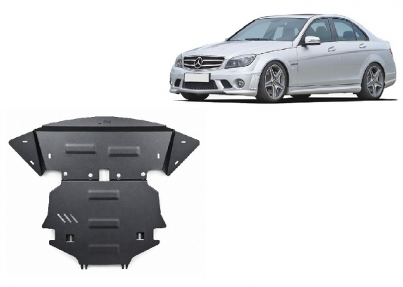 Steel skid plate for Mercedes C-Class W204 4x4