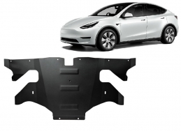 Rear electric motor skid plate for Tesla Model Y AWD
