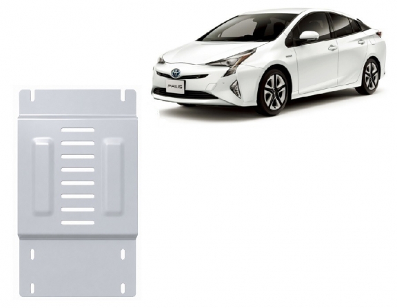 Aluminum catalytic converter plate/cat lock for Toyota Prius