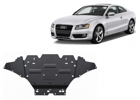 Steel skid plate for Audi A5, diesel