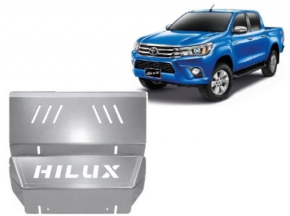 Aluminum radiator skid plate for Toyota Hilux Revo