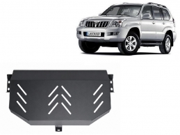 Steel fuel tank skid plate  for Toyota Land Cruiser J120 - for 3 doors model 