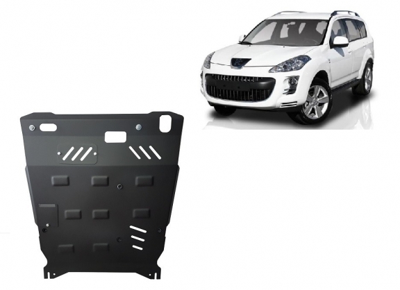 Steel skid plate for Peugeot 4007