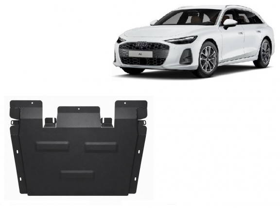 Steel gearbox skid plate for Audi A6 A6