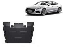 Steel gearbox skid plate for Audi A7 A7