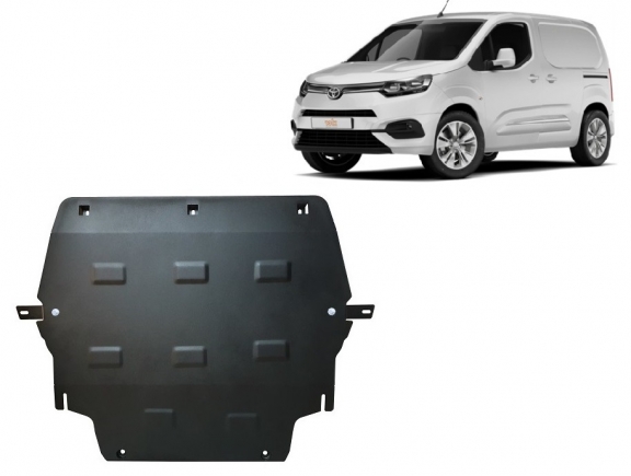 Steel skid plate for Toyota Proace
