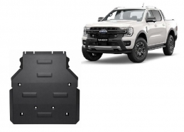 Steel gearbox skid plate for Ford Ranger
