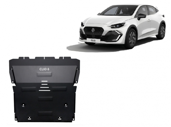Steel skid plate for Renault Clio 6