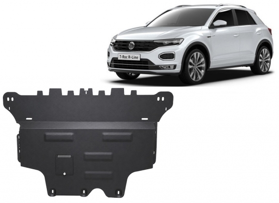 Steel skid plate for Volkswagen T-Roc 