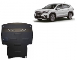 Steel skid plate for the protection of the engine and the gearbox for Suzuki S-Cross