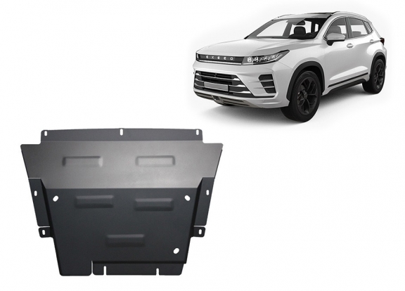 Steel skid plate for Exeed LX