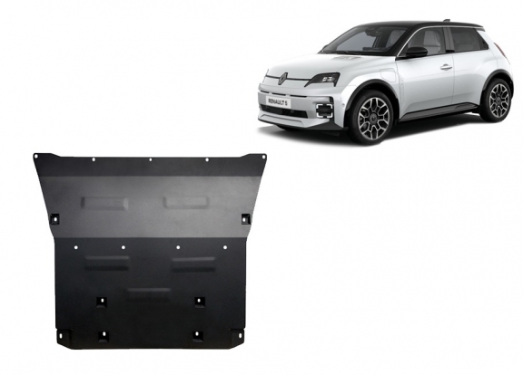 Steel skid plate for Renault 5 E-Tech