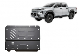 Steel transfer case skid plate for Toyota Hilux