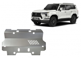 Aluminum radiator skid plate for Lexus GX