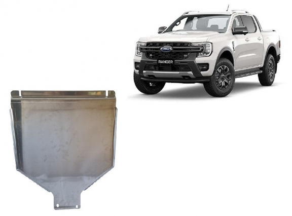 Aluminum gearbox skid plate for Ford Ranger