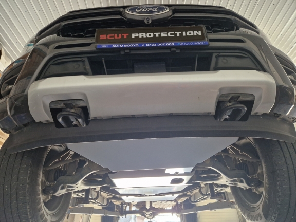 Aluminum radiator skid plate for Ford Ranger