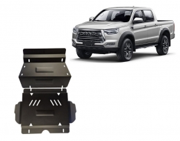 Steel skid plate for Jac T8