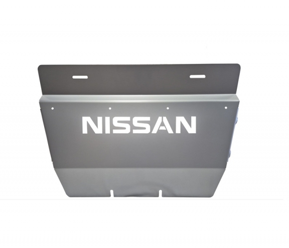 Aluminum radiator skid plate for Nissan Pathfinder