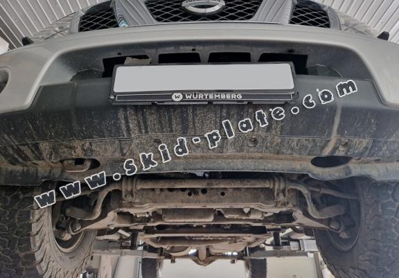 Steel radiator skid plate for Nissan Pathfinder