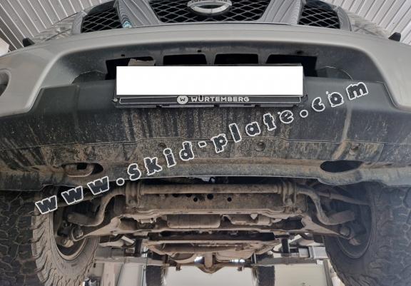 Aluminum radiator skid plate for Nissan Pathfinder