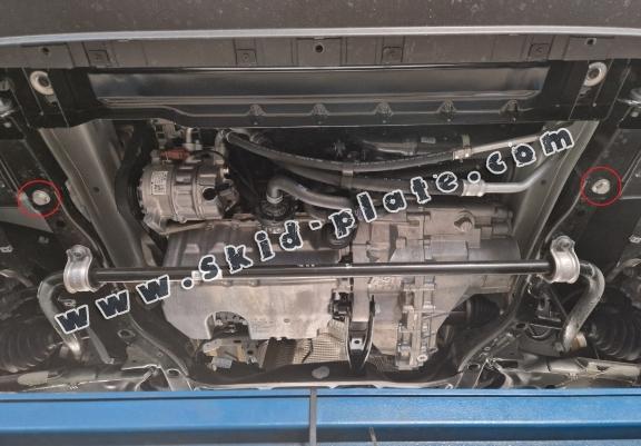 Aluminum skid plate for Vw Crafter