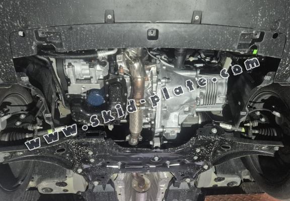 Steel skid plate for the protection of the engine and the gearbox for Opel Frontera