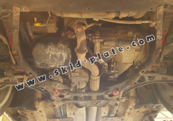 Steel skid plate for the protection of the engine and the gearbox for Mini Paceman R61