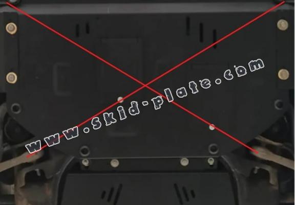 Steel automatic gearbox skid plate forSkoda Superb