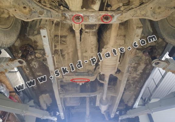 Steel gearbox skid plate for Suzuki X90
