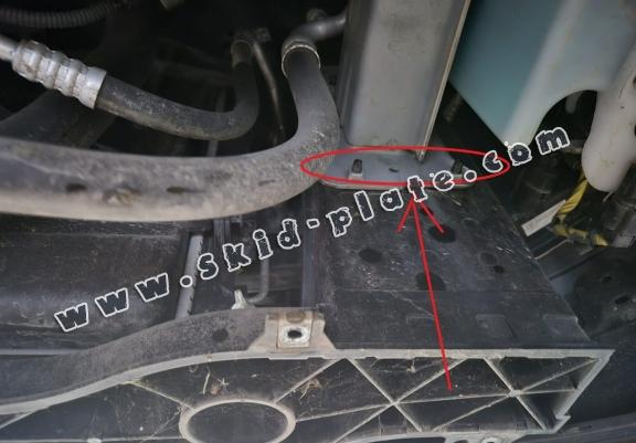 Steel skid plate for Hyundai Tucson