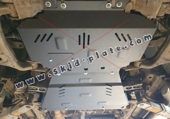 Steel gearbox skid plate and transfer case guard Mercedes X-Class W470