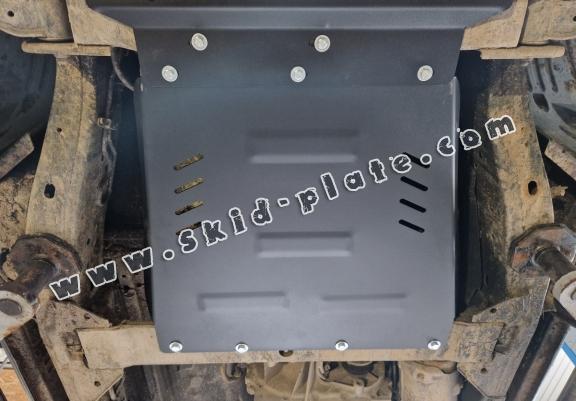 Steel gearbox and differential skid plate for Nissan Pathfinder