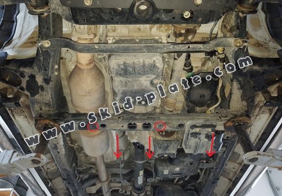 Aluminum gearbox skid plate for Toyota Hilux Invincible