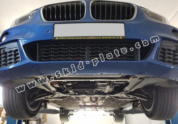 Steel skid plate for the protection of the engine and the gearbox for Mini Cooper F55/56