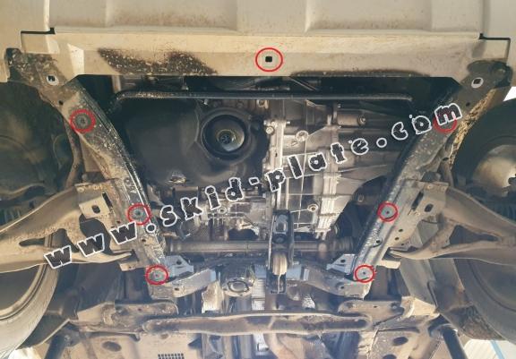 Aluminum skid plate for Dacia Duster