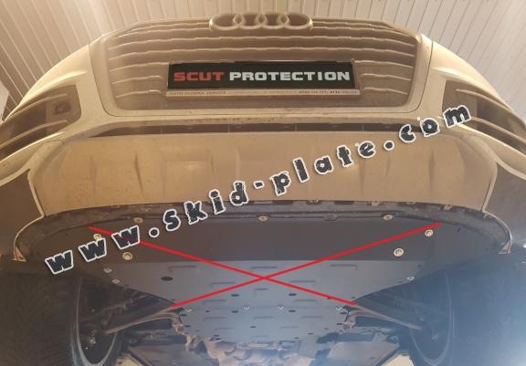 Steel gearbox skid plate for Audi Q7 