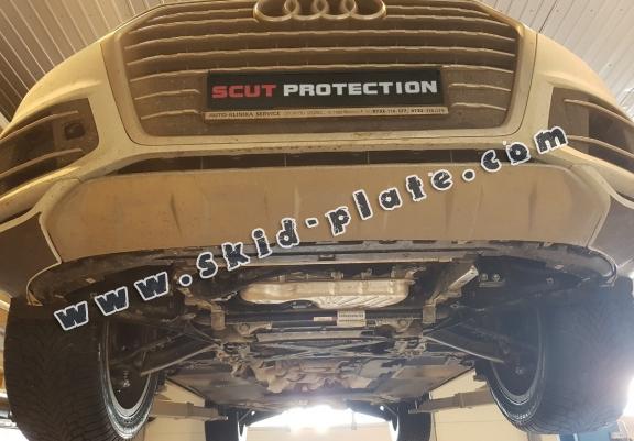 Steel gearbox skid plate for Audi Q7 