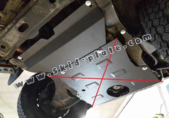 Steel gearbox skid plate for Daihatsu Terios