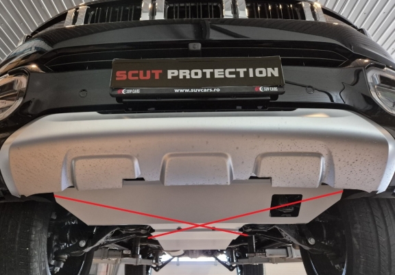 Aluminum gearbox skid plate for Baic Beijing BJ60