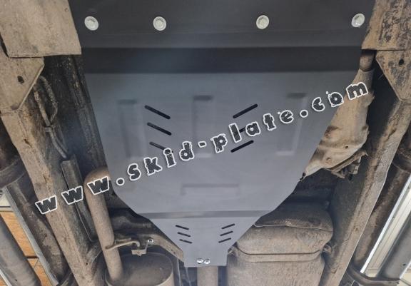 Steel gearbox skid plate for Nissan Navara D40